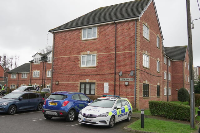 Sussex Police said residents have been evacuated from the building following a fire which is suspected to have been caused deliberately.