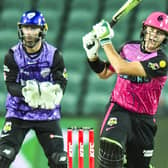 Dan Hughes inSixers action in the BBL (Photo by Simon Sturzaker/Getty Images)