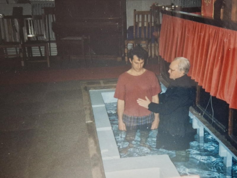 Baptism of Carlo Vergari on Easter Day, April 16, 1995