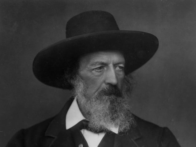 Alfred Lord Tennyson was awarded the Chancellor's Gold Medal at Cambridge for one of his first pieces, "Timbuktu". Tennyson's early poetry, with its medievalism and powerful visual imagery, was a major influence on writers such as  Samuel Taylor Coleridge.
Alfred lived on Blackdown, the highest point in West Sussex, and Aldworth House in Lurgashall.
