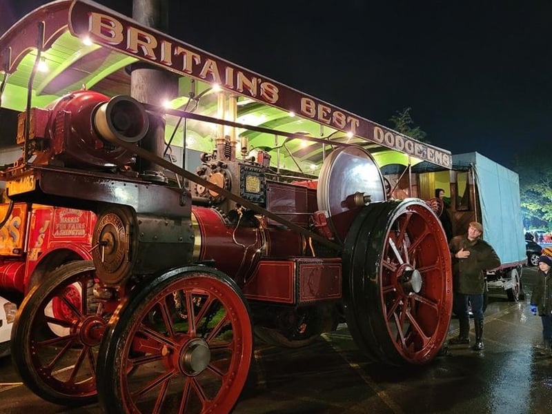There were sideshows, fairground rides, and food stalls