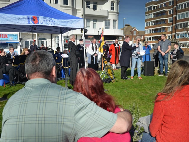 National Covid Day of Reflection in Bexhill on March 9 2025.