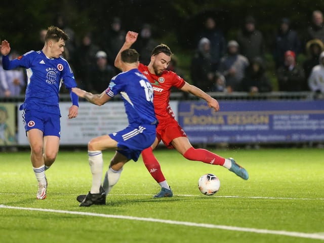 Action from Worthing FC's 3-2 win at home to Welling in the National League South