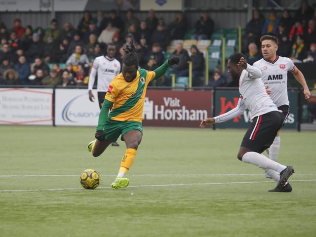 Promotion-chasing Horsham FC were held to a 1-1 draw at home by visiting Chatham Town