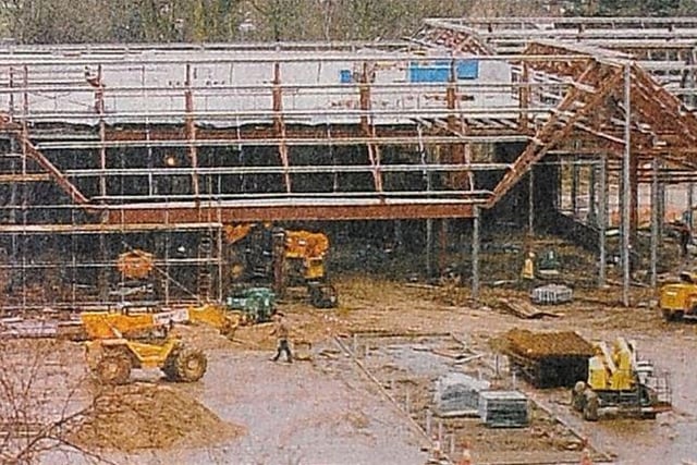 Remember this? Sainsbury's under construction in The Forum, Horsham.