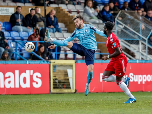 Action from Eastbourne Borough's defeat at Welling in National League South