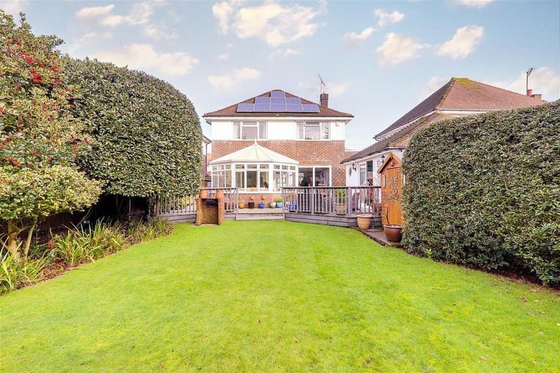 This three-bedroom detached house with feature garden has come on the market with Bacon and Company with a guide price of £725,000