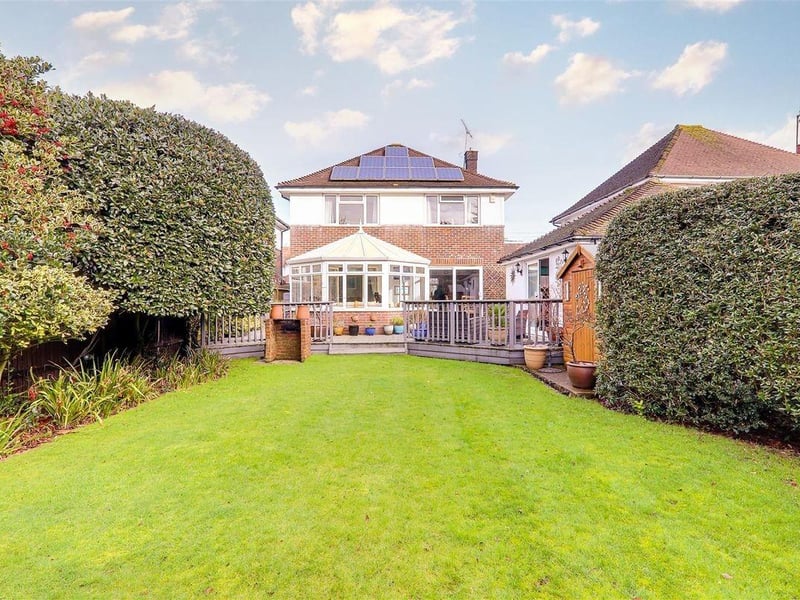 This three-bedroom detached house with feature garden has come on the market with Bacon and Company with a guide price of £725,000