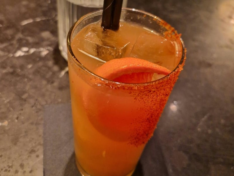 The mango-based mocktail delivered a spicy kick – a fiery accompaniment to the meal.