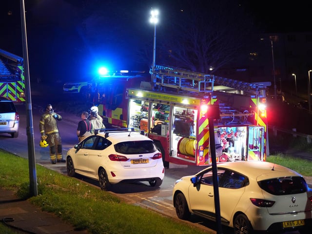 Ambulances and fire crews attended a fire in East Sussex on the evening of Monday, May 1