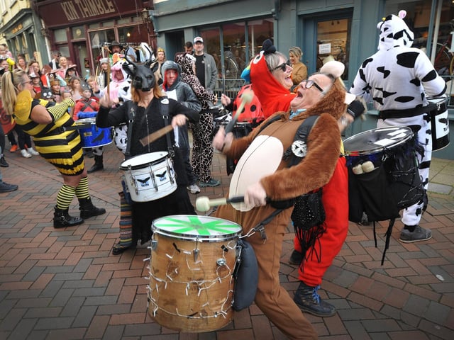 Hastings Storytelling Festival 2024 parade on October 27.
