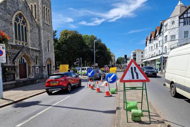 Brighton Road in Worthing is currently affected by the Worthing Heat Network