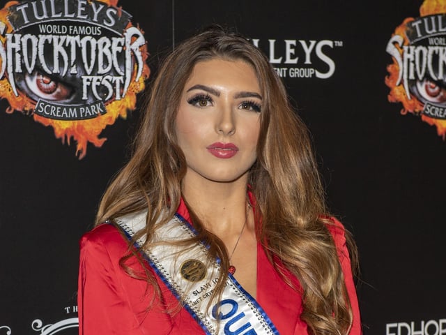 Chloe Ellman Baker attends Tulleys Shocktober Fest at Tulleys Farm on September 30, 2022 in Crawley, England. (Photo by Stuart C. Wilson/Stuart Wilson/Getty Images for Tulleys Shocktober Fest):