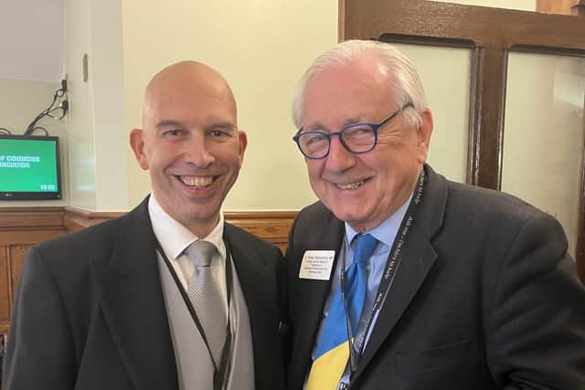 Andrew Ledgerton-Lynch OBE with Sir Peter Bottomley MP