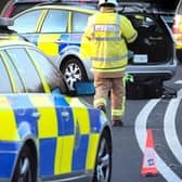 Northumbria Police closed the road in both directions as the emergency services attended the incident.