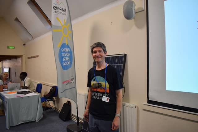 Martin Turner, Energy Advisor at ESC spoke to residents about solar