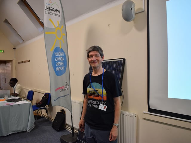Martin Turner, Energy Advisor at ESC spoke to residents about solar
