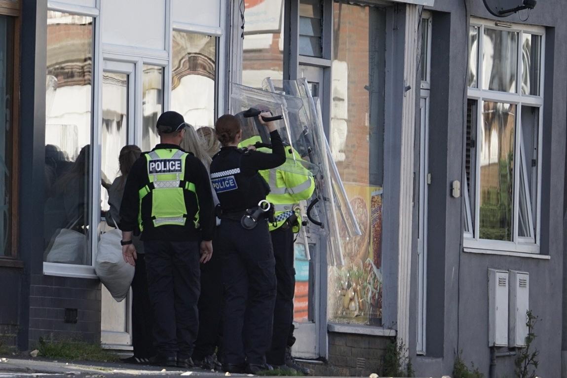 In pictures: Police arrest man after emergency services called to ...