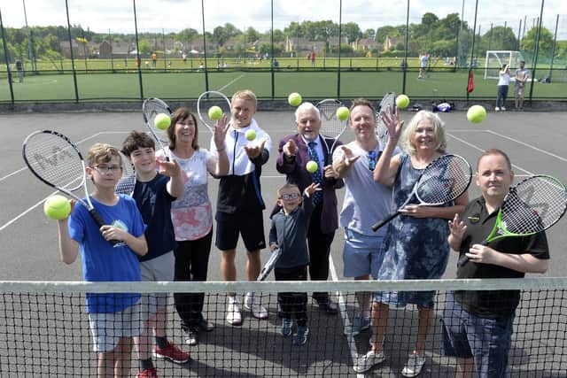 CBC Tennis for Free sessions (Photo by Jon Rigby)
