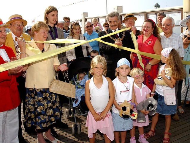Tom Wye, who was Worthing mayor in 2006, officially opens Worthing Pier Day