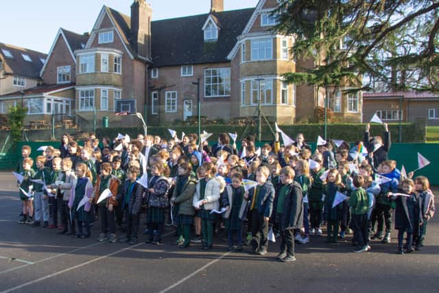 Greenfields School in Forest Row celebrated the 75th anniversary of the acceptance of the Universal Declaration of Human Rights by the United Nations