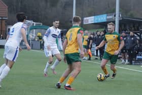 Horsham try to get past AFC Totton on Saturday | Picture: John Lines