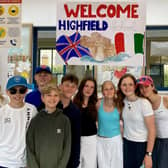The children from Highfield and Brookham Schools were given a warm welcome at the Istituto Comprensivo di Fontanellato e Fontevivo