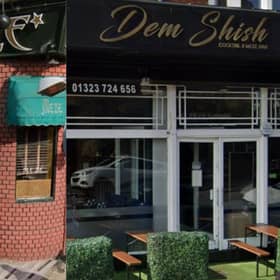 Meze Restaurant, nominated for "Best Kebab Restaurant - South of England", and Dem Shish Restaurant & Cocktail Bar, nominated for "Fine Dining Restaurant". Photos: Google