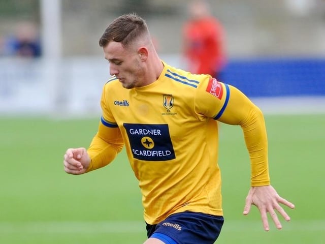Action from Lancing FC's 1-0 home loss to East Grinstead Town in the Isthmian south east division