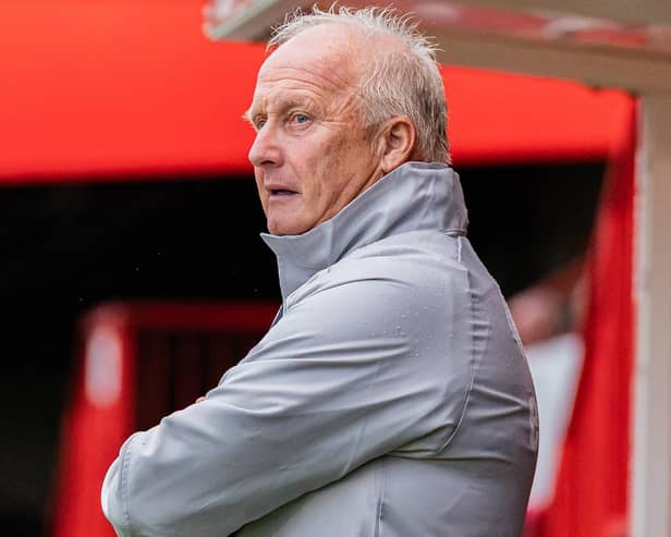 Kevin Blackwell in the dugout on Saturday for the first time | Picture by Kyle Hemsley/CTFC