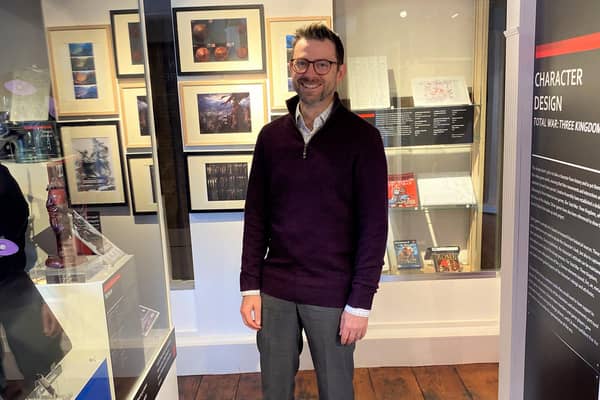 Councillor Jon Olson in the new gallery in Horsham Museum. Photo contributed