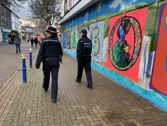 Police have stepped up patrols in Eastbourne town centre in a bid to tackle street drinking and associated anti-social behaviour (ASB) during the festive period.