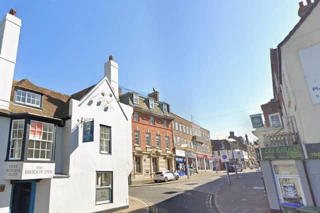 The temporary road closure will be in place on Bridge Street, Newhaven. Photo: Google Street View