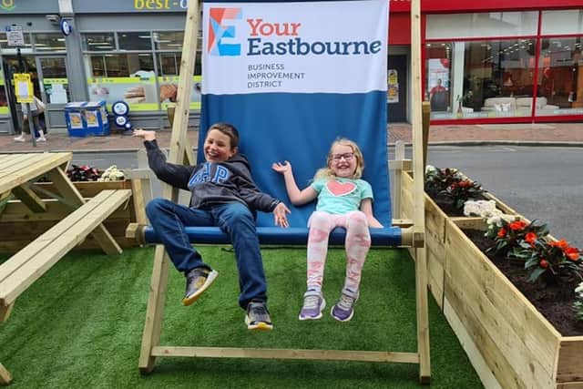 Victoria Pop-up Park criticised (photo from Eastbourne BID)