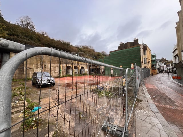 The site of the former amusement arcade in George Street, Hastings. Picture taken on October 27, 2026