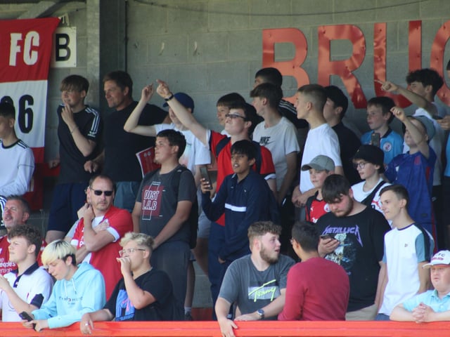 Crawley Town fans at the pre-season friendly