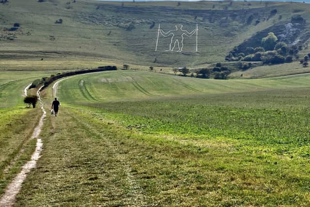 The Long Man of Wilmington (credit: The Sussex Archaeological Society)