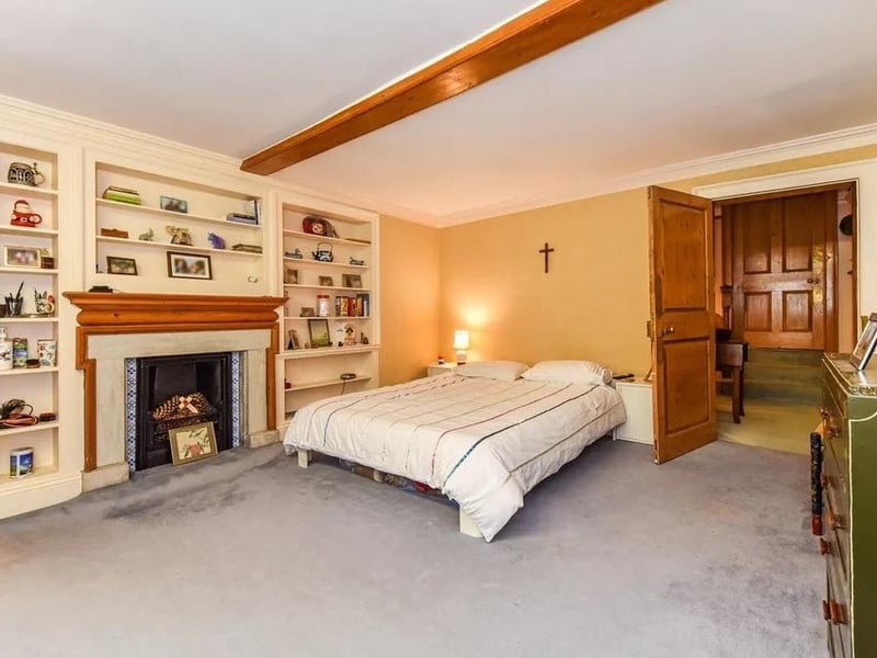 The second floor provides many rooms for bedrooms