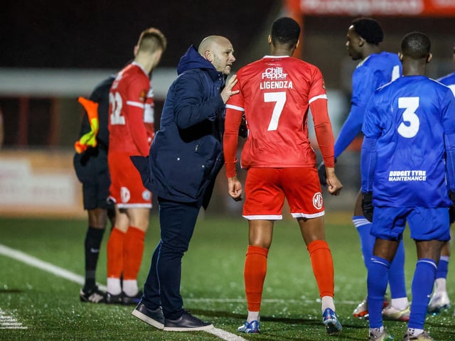 Action from Eastbourne Borough v Aveley