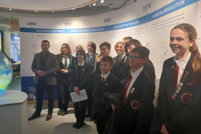 Students from three Sussex schools were given the chance to ‘grill’ the Southern Water chief in a special Question Time themed event. Photo: Southern Water