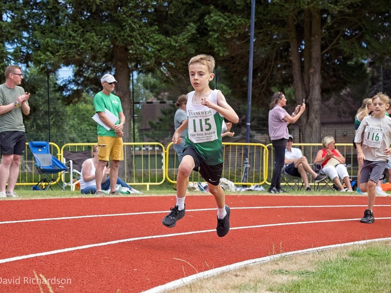 The opening of the Phil Baker Athletics Track at Chichester College