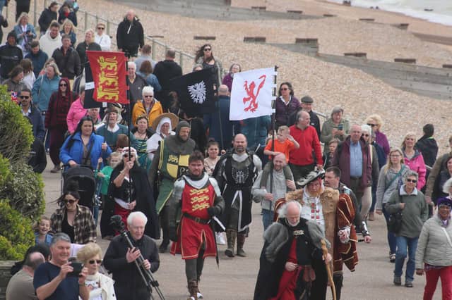 Bexhill Medieval Pageant on May 8 2023. Photo by Roberts Photographic.