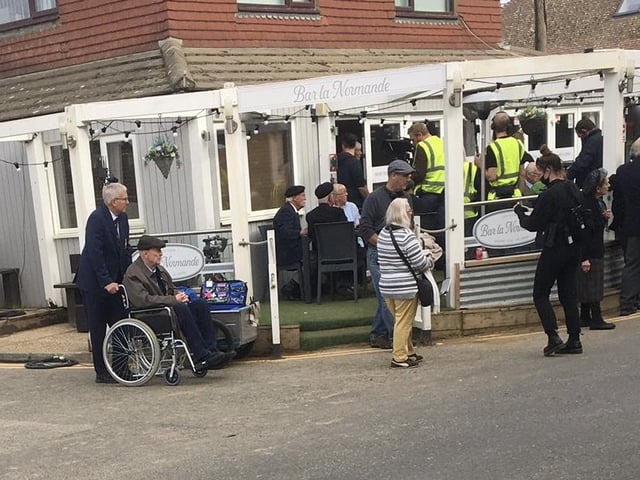 Actor Michael Caine was spotted in Camber Sands this week as part of filming for his latest movie, The Great Escaper. Picture by Lynney Hurring