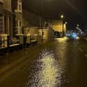 Flood water rushed through the Sussex Yacht Club premises during the early hours of Tuesday morning. Photo: Sussex Yacht Club