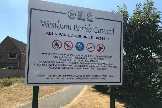 Adur Park. Picture: Westham Parish Council