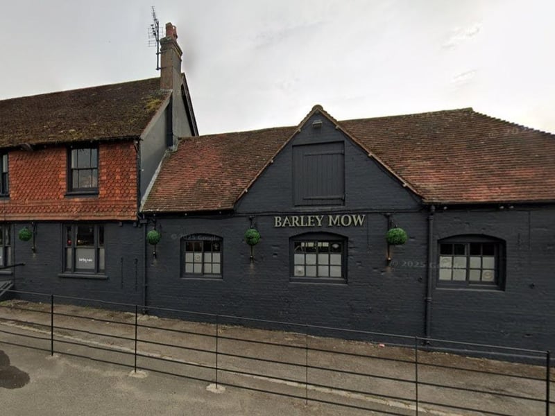 The Barley Mow, in Lewes Road, Selmeston, has a rating of 4.2 from nearly 900 reviews