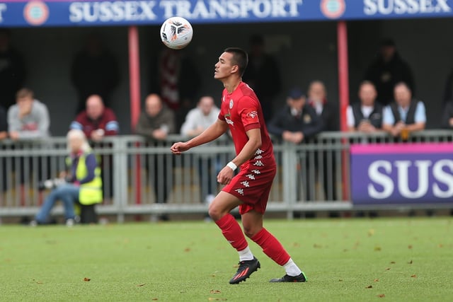 Action from Worthing FC's 1-1 draw with Taunton Town in National League South