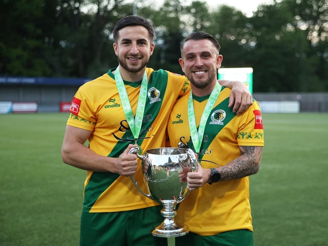 Natalie Mayhew's pictures of Horsham FC's Isthmian League title celebrations