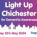 On Monday 13th May, Chichester will light up blue and purple for dementia awareness.