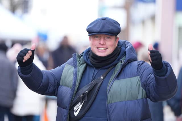 The Apprentice star Thomas Skinner is selling Christmas gifts in Worthing. Photo: Eddie Mitchell
